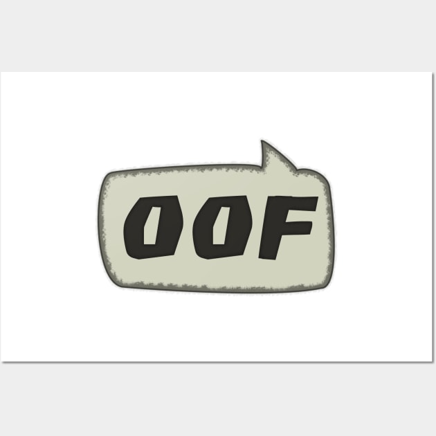 OOF Speech Bubble Wall Art by SolarCross